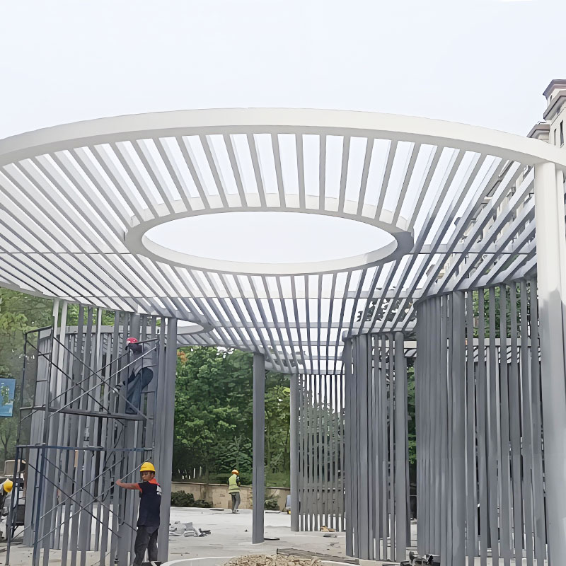 Galvanized ferro pergola