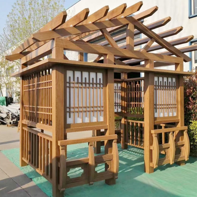 Plastic lignum pergola